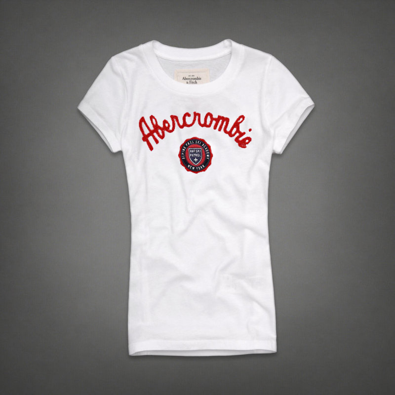 Abercrombie Fitch Mujeres De Cuello Redondo Corto Remera AF8271 Abercrombie Fitch Mujeres De Cuello Redondo Corto Remera AF8271